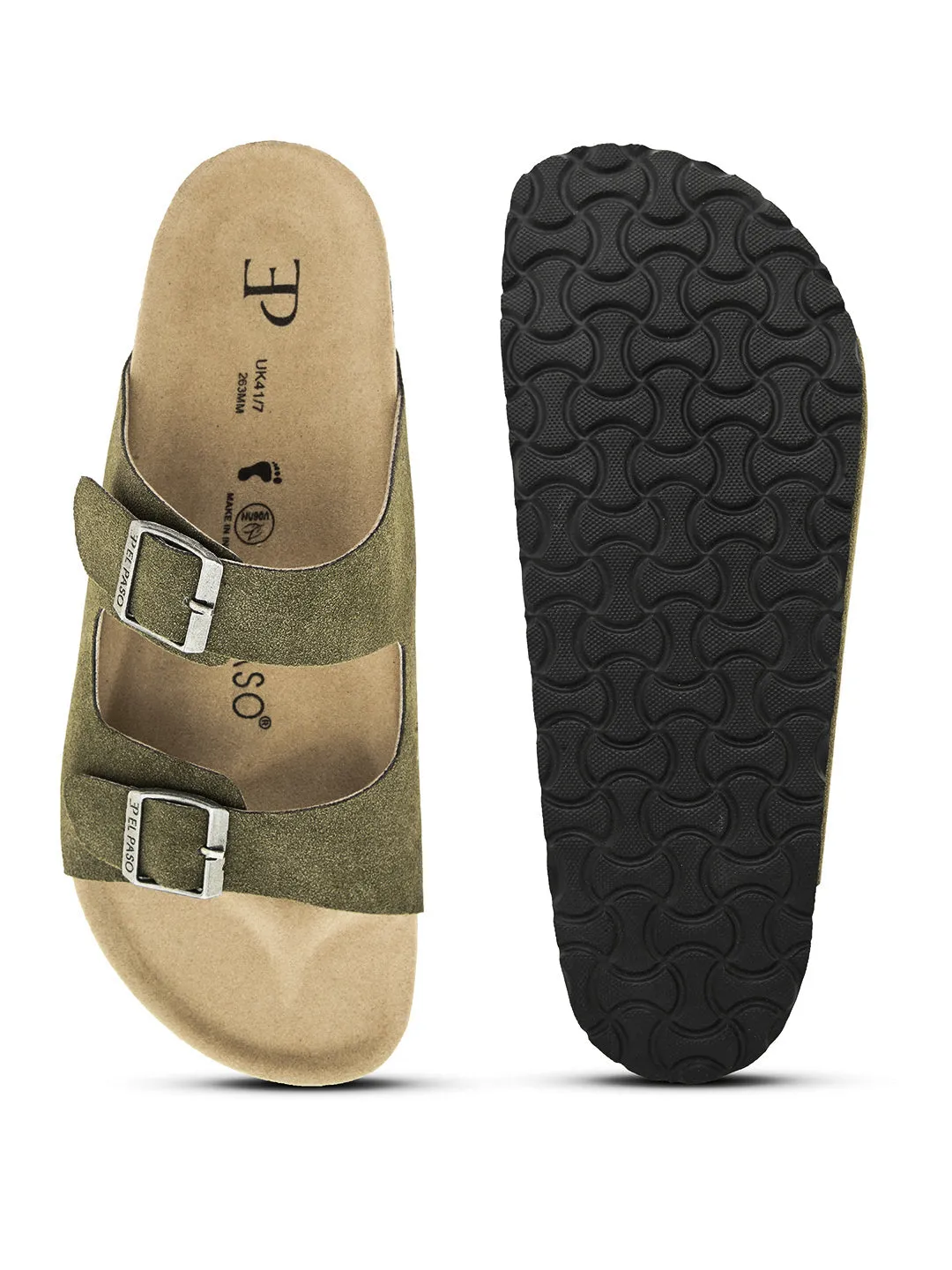 Elegant Sandstone Leather Slip-On Sandal