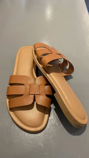Faux Leather Sandals
