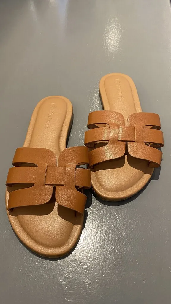 Faux Leather Sandals
