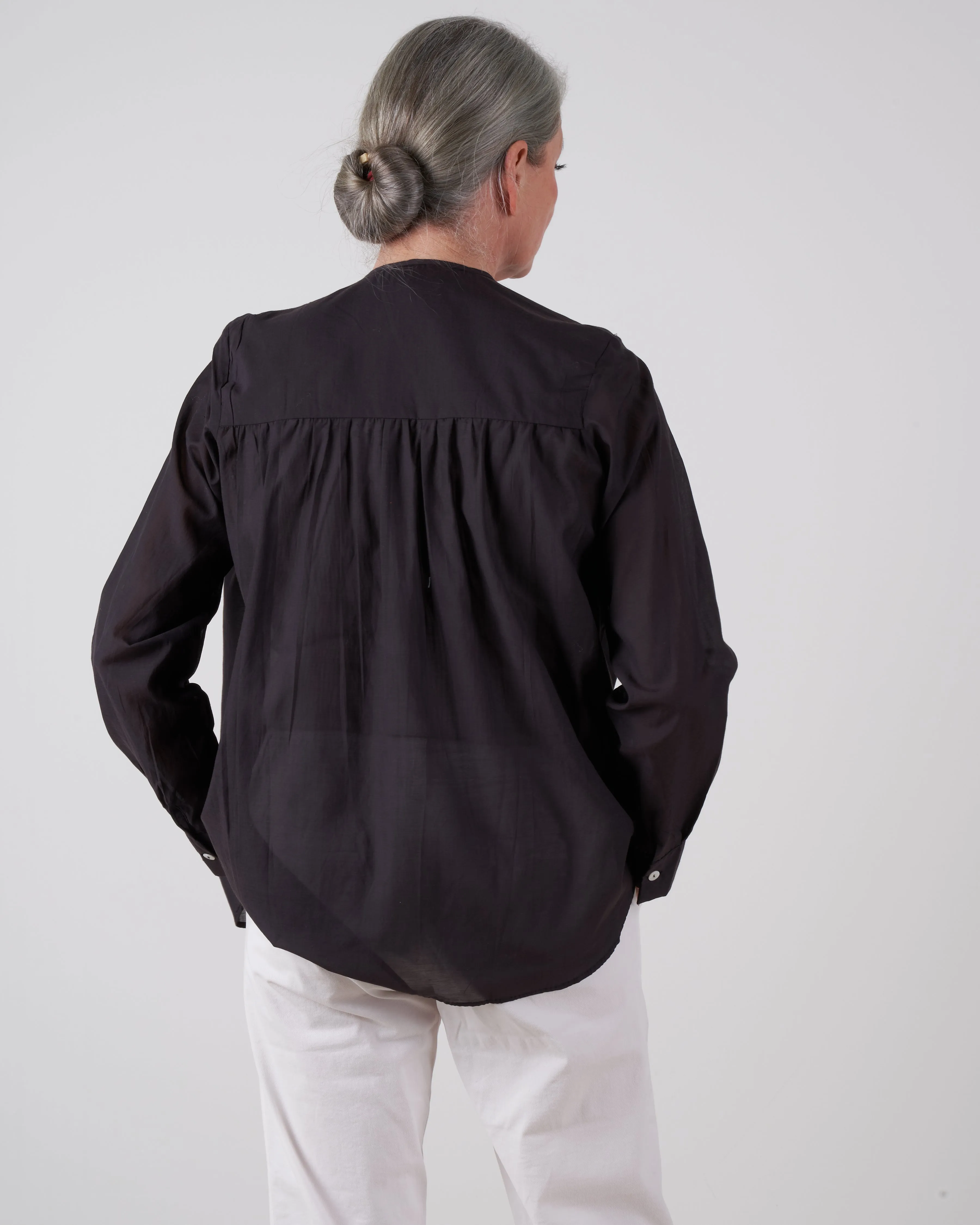 florian top - noir voile