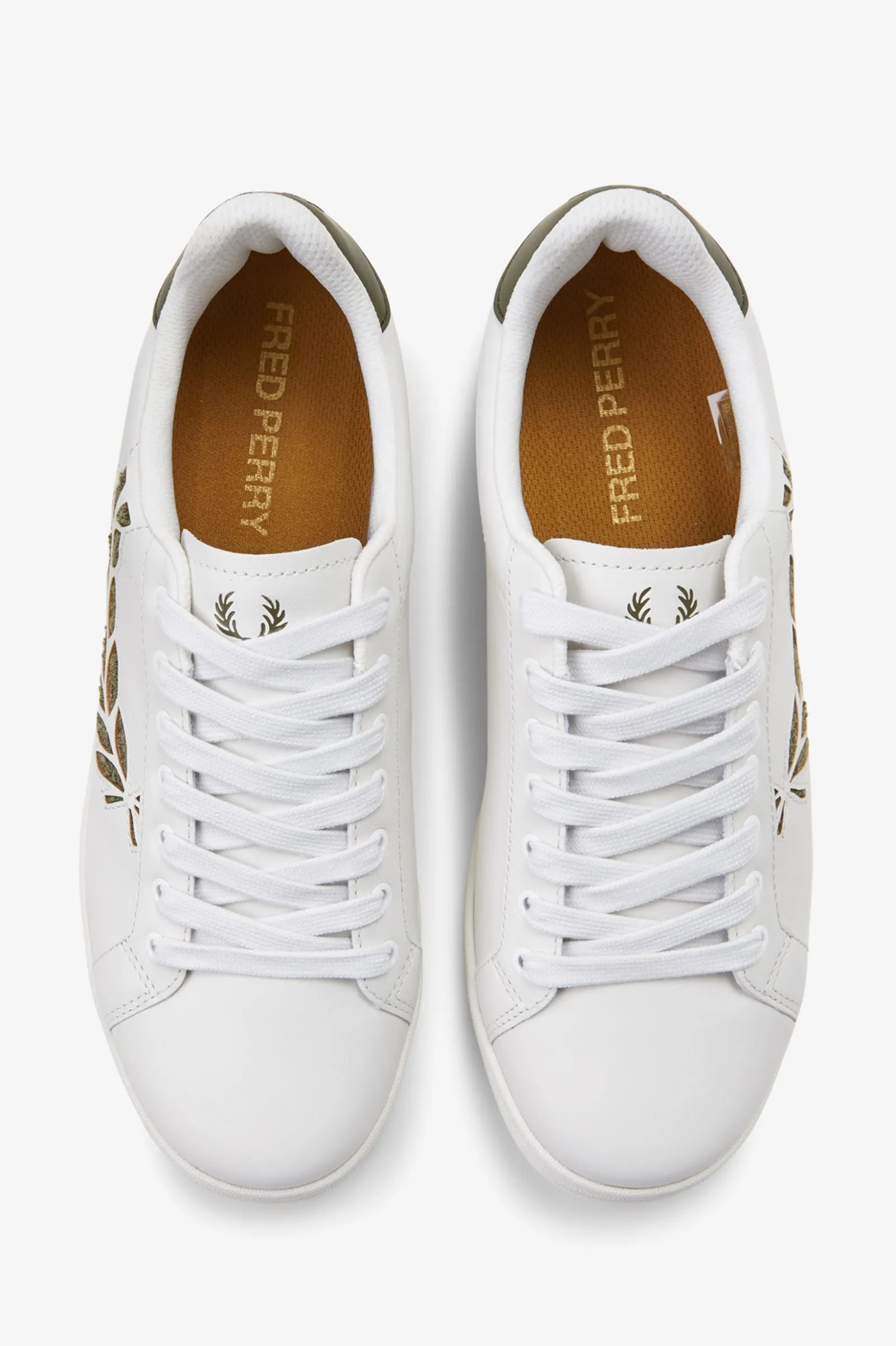 FRED PERRY B721 - White/Green (Mirror)
