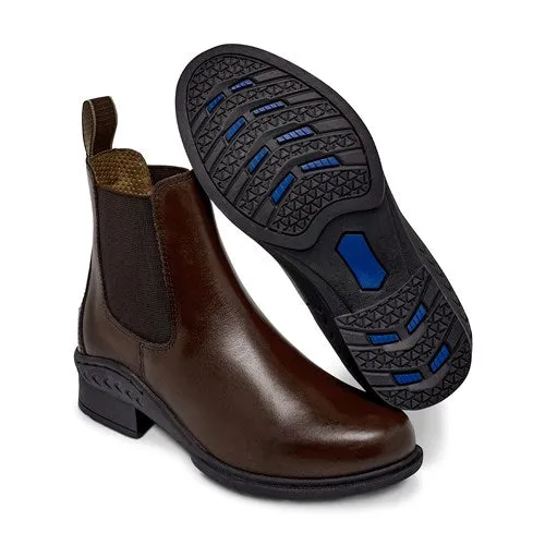 FTW2505BR Huntington Youth Elastic Sided Jodphur Boot Brown Size 1-4