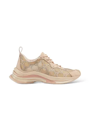 GUCCI
Run GG suede-trimmed crystal-embellished mesh sneakers