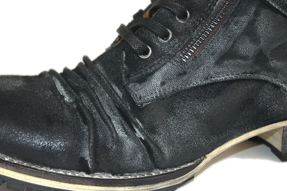 Handmade Boots Military Autumn Zipper Boot Genuine Leather Boots Ankle Shoes Chelsea Boots Designer Leather Shoes footwear