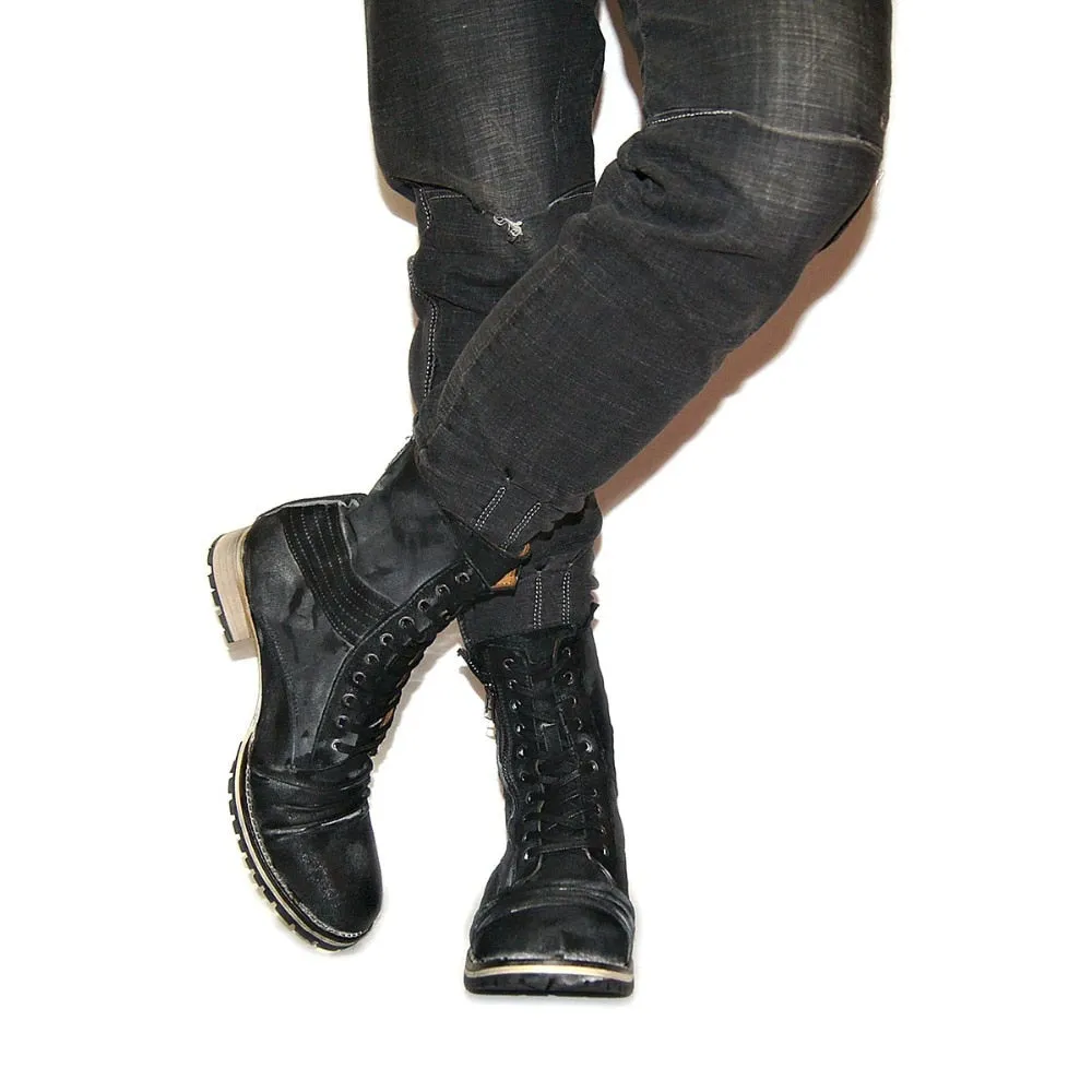 Handmade Boots Military Autumn Zipper Boot Genuine Leather Boots Ankle Shoes Chelsea Boots Designer Leather Shoes footwear
