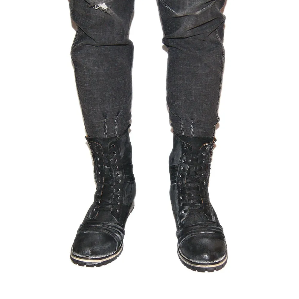 Handmade Boots Military Autumn Zipper Boot Genuine Leather Boots Ankle Shoes Chelsea Boots Designer Leather Shoes footwear