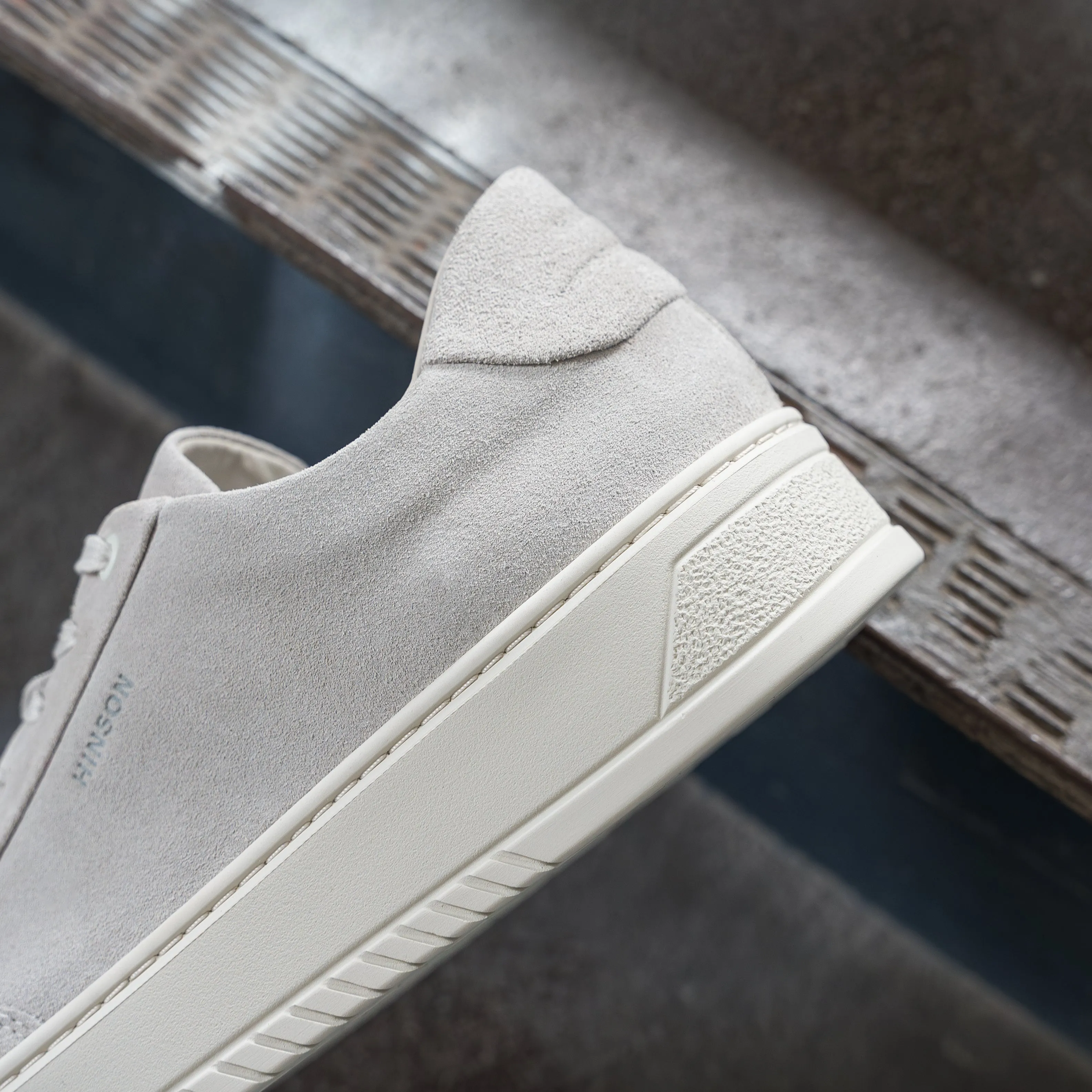 Hinson Miller Retro Off White Suede