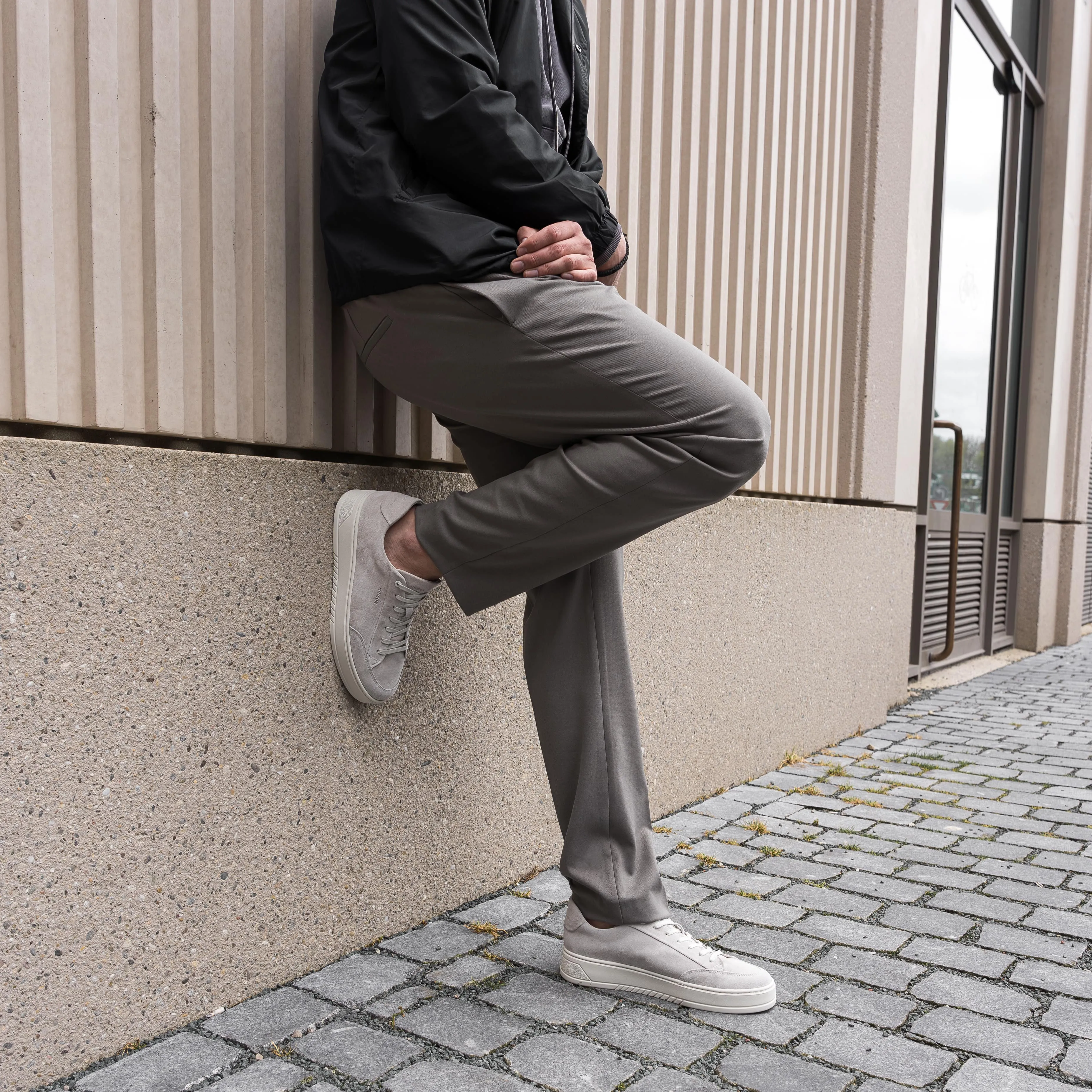 Hinson Miller Retro Off White Suede