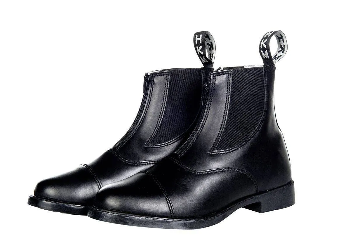 HKM Jodhpur Boots With Elastic Vent   Zip