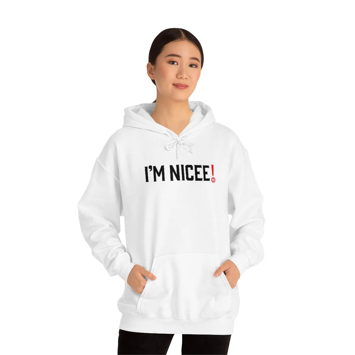 Im Nicee! Basketball Sweatshirt