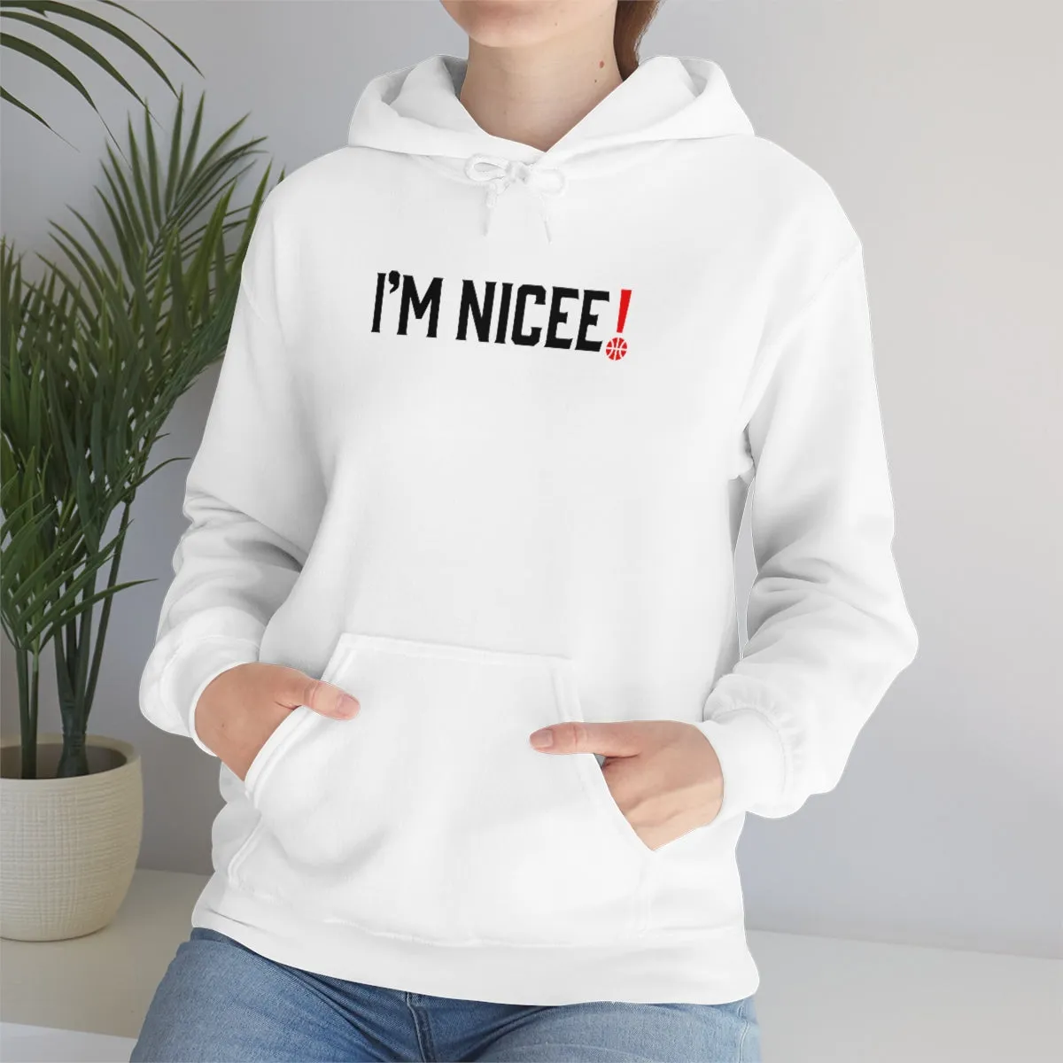 Im Nicee! Basketball Sweatshirt