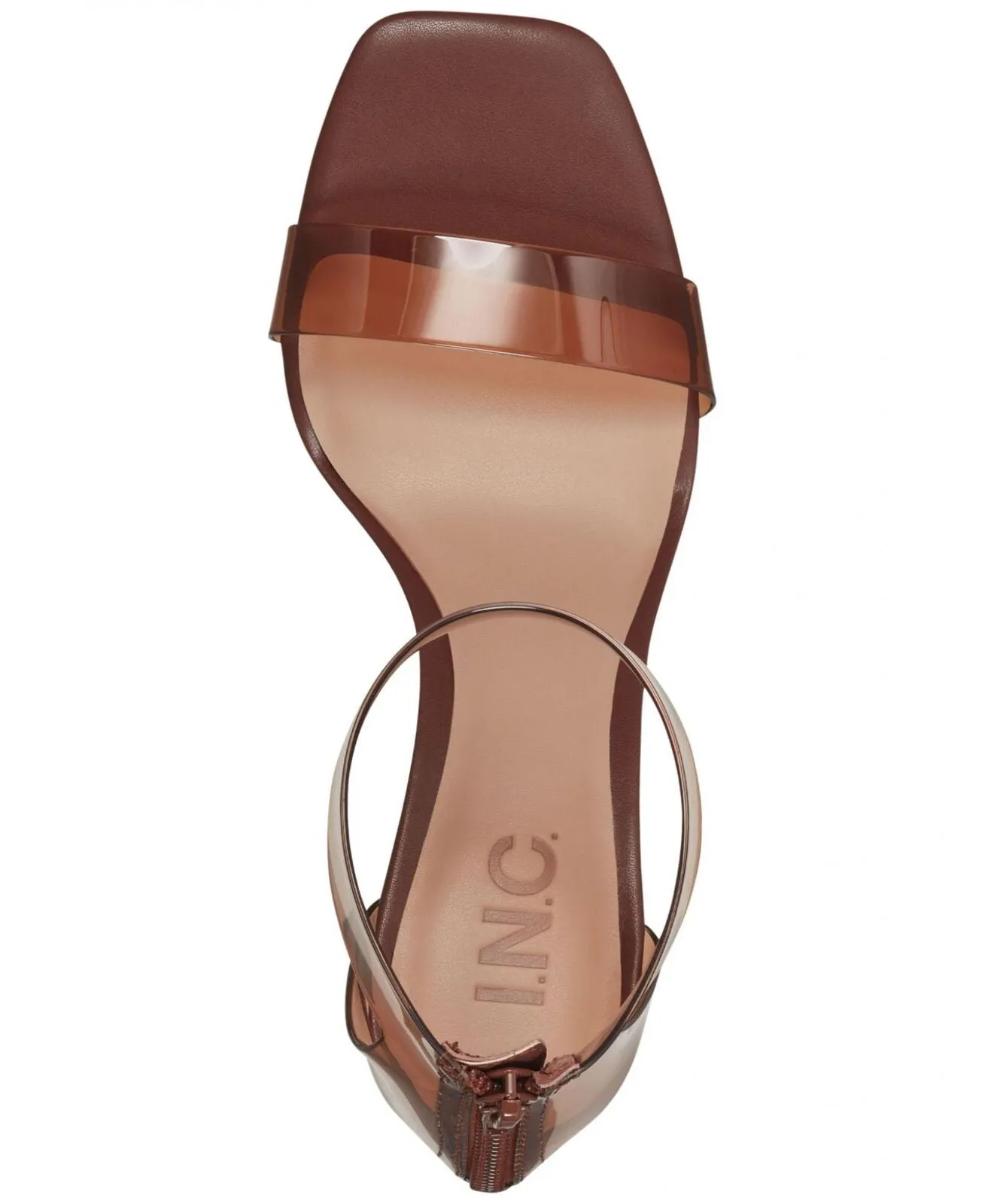 I.N.C. International Concepts Makenna Faux Leather Studded Sandals Brown 9M