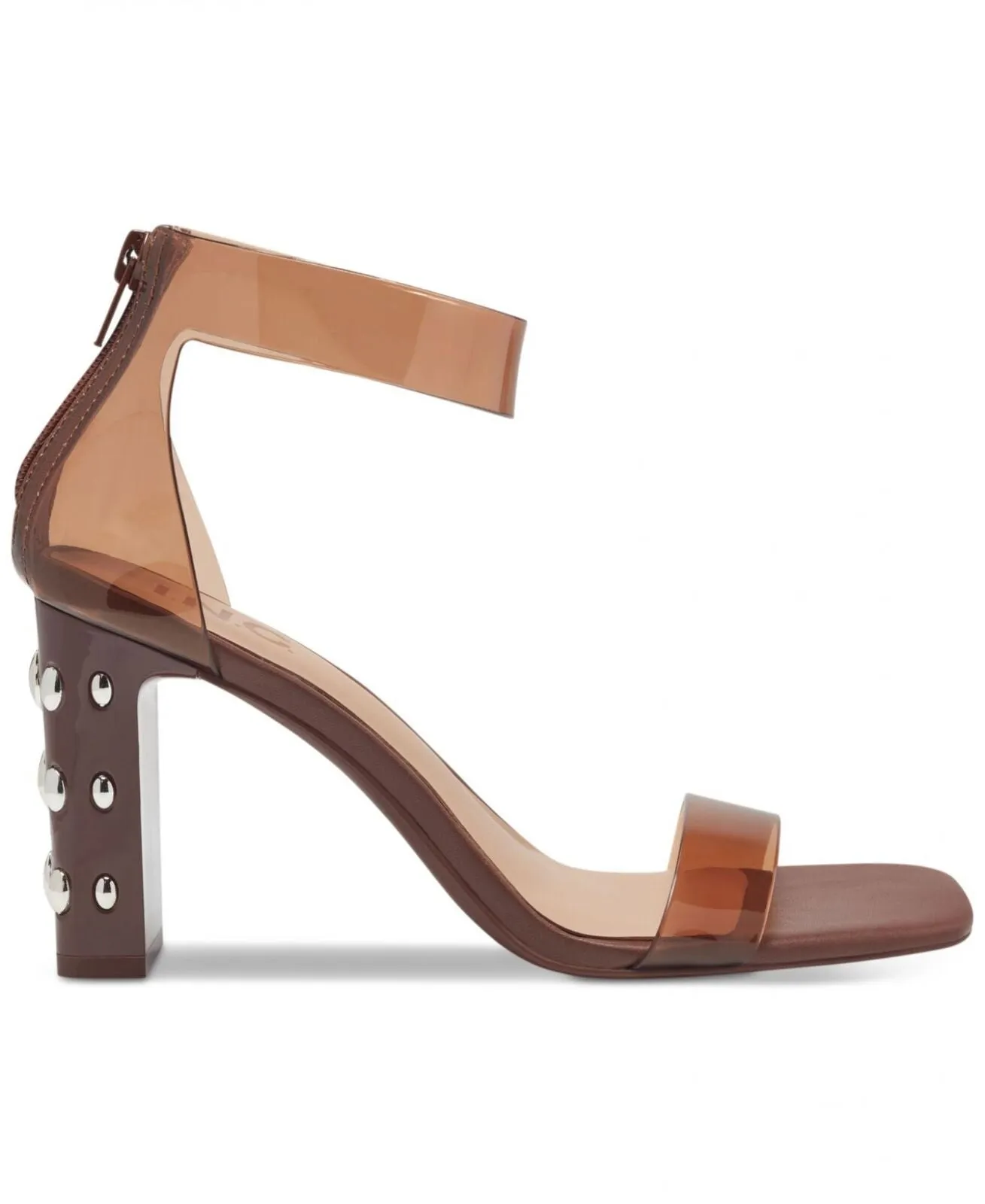 I.N.C. International Concepts Makenna Faux Leather Studded Sandals Brown 9M