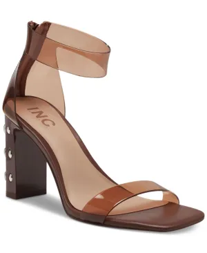 I.N.C. International Concepts Makenna Faux Leather Studded Sandals Brown 9M