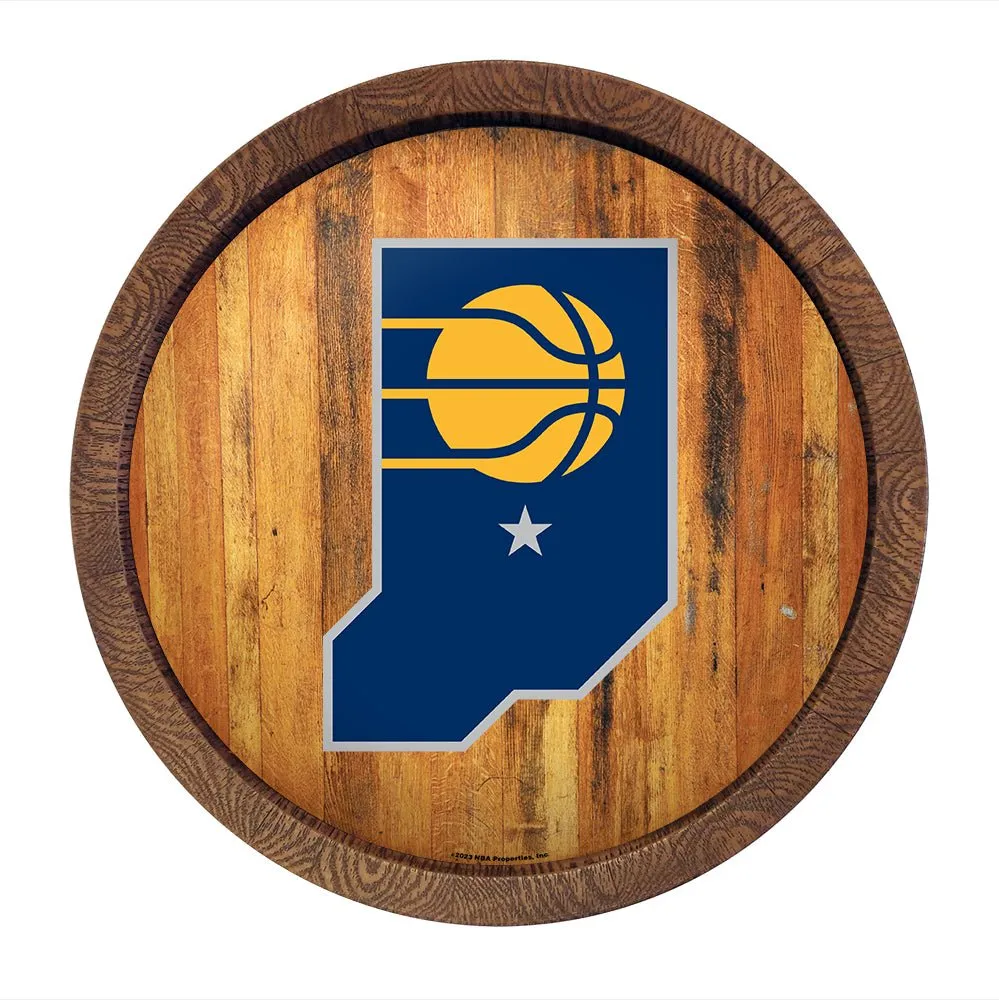 Indiana Pacers: Logo - "Faux" Barrel Top Sign