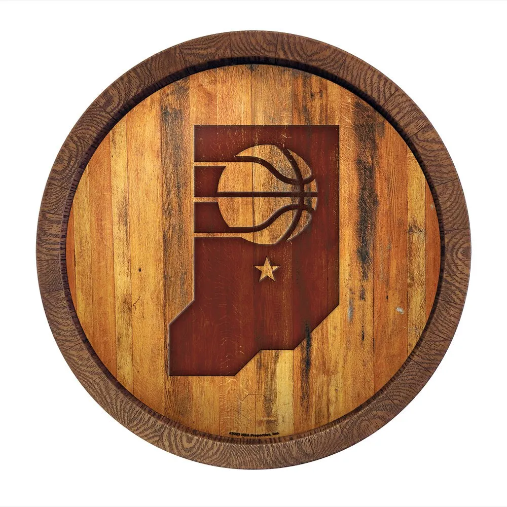 Indiana Pacers: Logo - "Faux" Barrel Top Sign