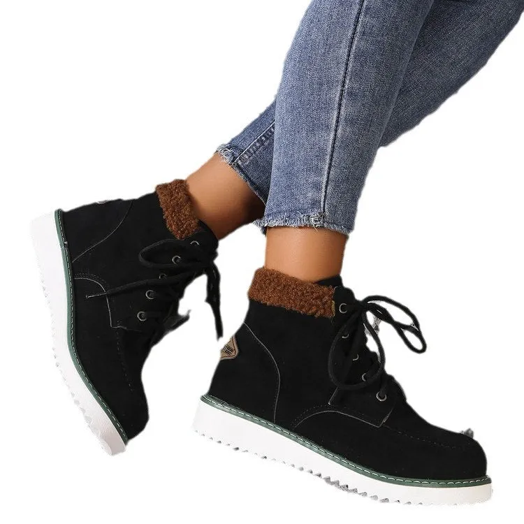 INSTOCK-Foreign trade women's large size cotton boots