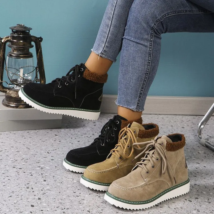 INSTOCK-Foreign trade women's large size cotton boots