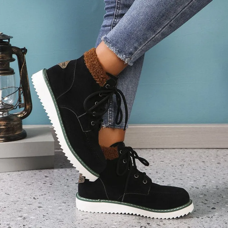 INSTOCK-Foreign trade women's large size cotton boots