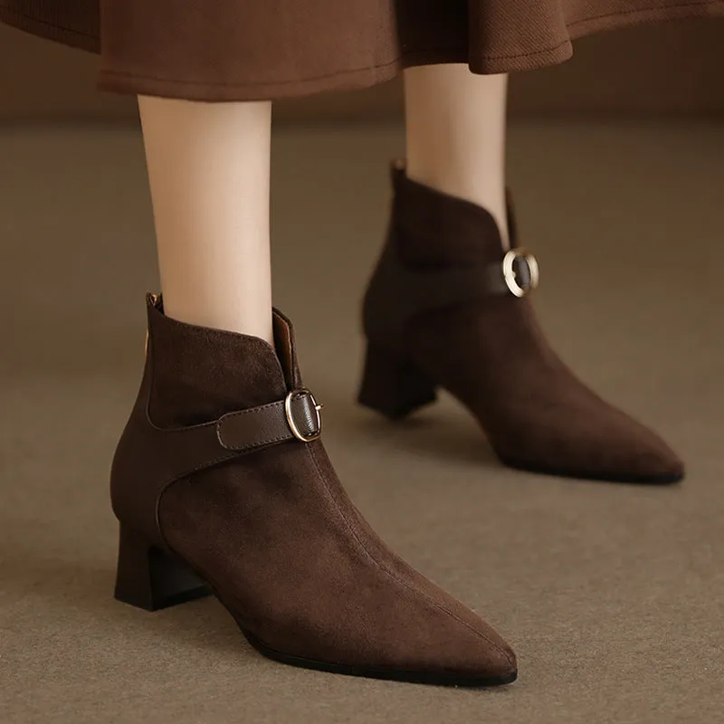 INSTOCK-summer short high heel women's boots