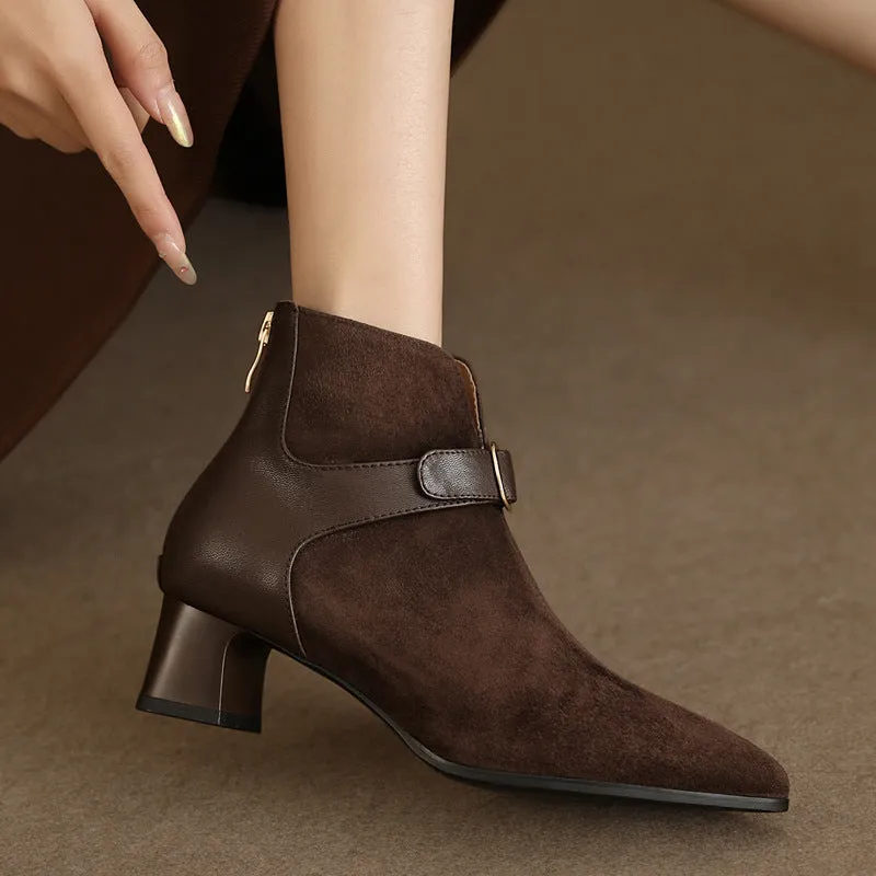 INSTOCK-summer short high heel women's boots