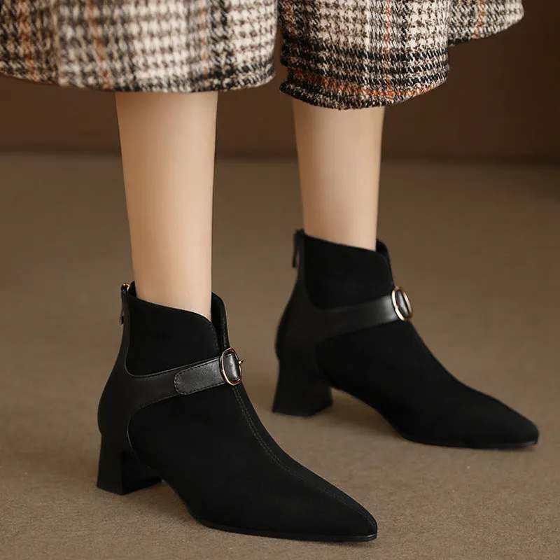 INSTOCK-summer short high heel women's boots