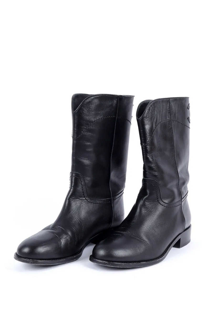 Interlocking CC Mid-Calf Boots