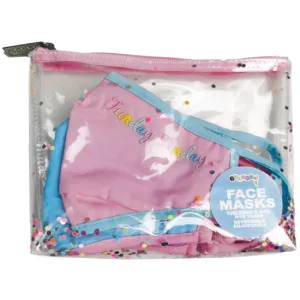 Iscream Rainbow Days of the Children's Reversible Face Mask Set