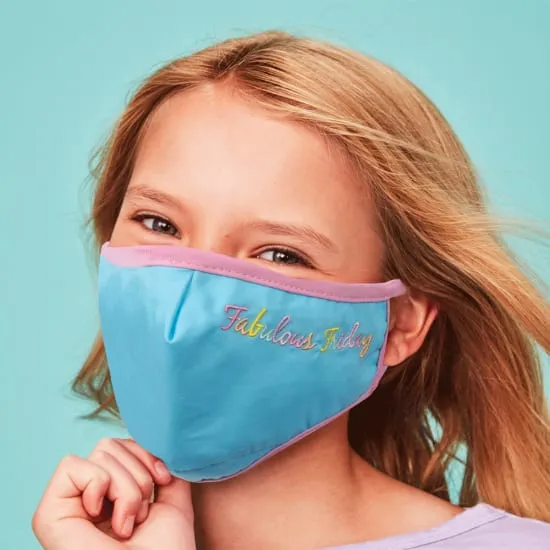 Iscream Rainbow Days of the Children's Reversible Face Mask Set