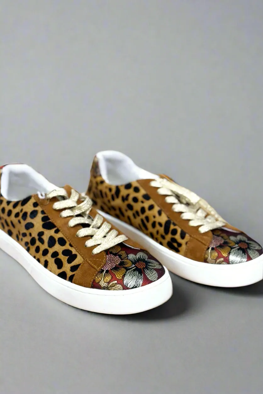 Johnny Was Leopard Print Sneakers JWS0012