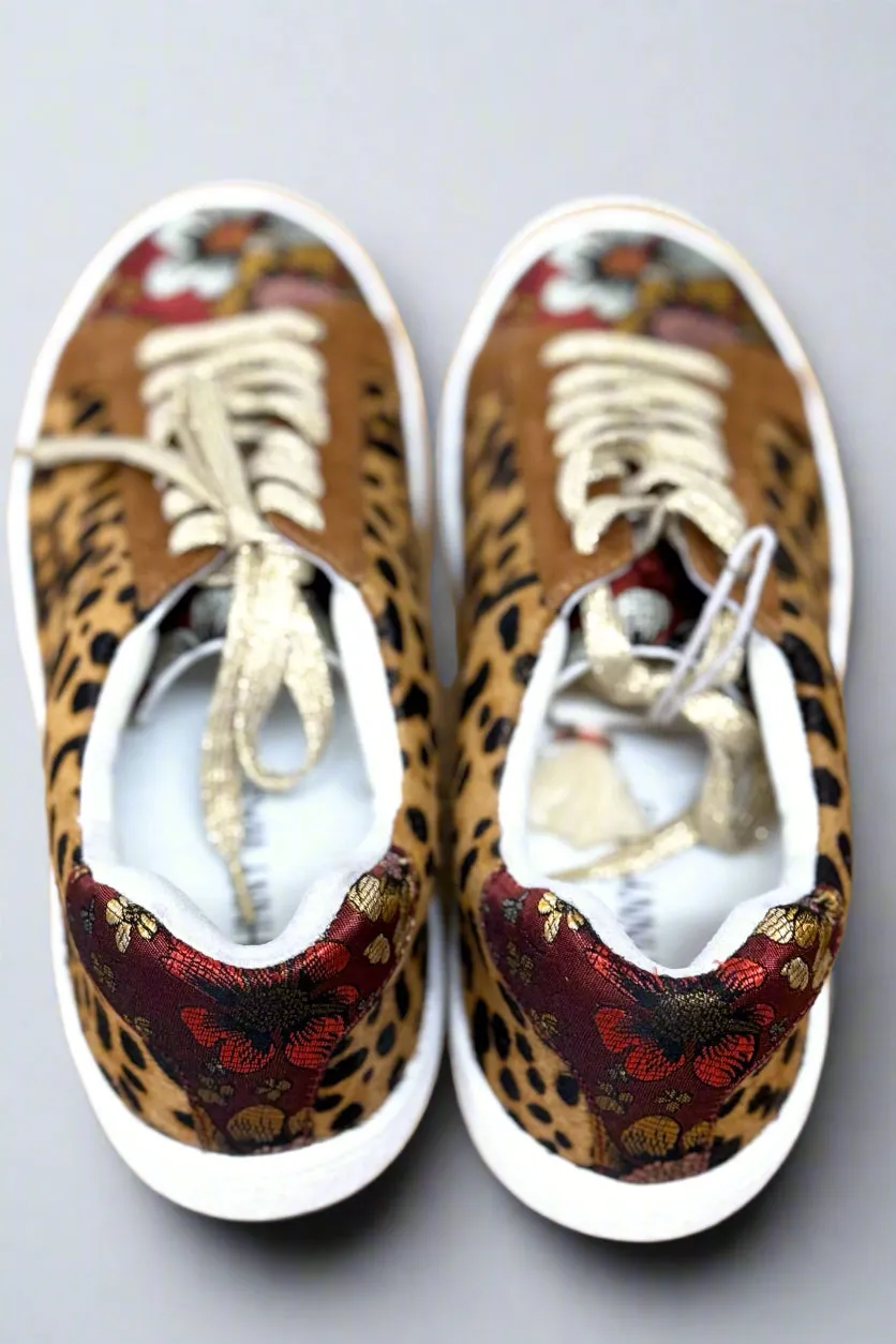 Johnny Was Leopard Print Sneakers JWS0012