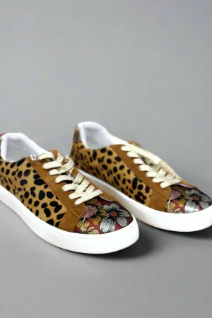 Johnny Was Leopard Print Sneakers JWS0012