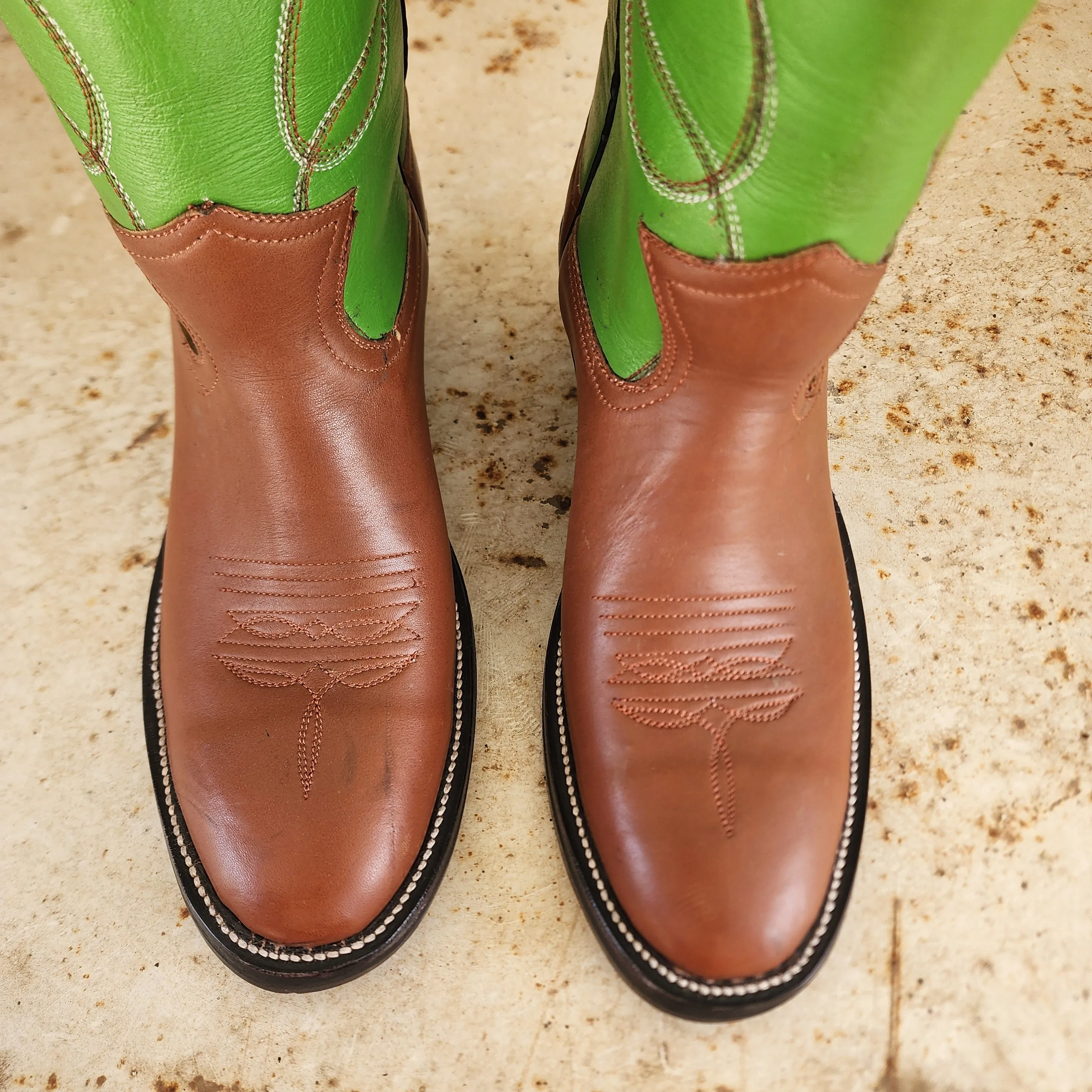 Jose Sanchez Boot Brown W/Green