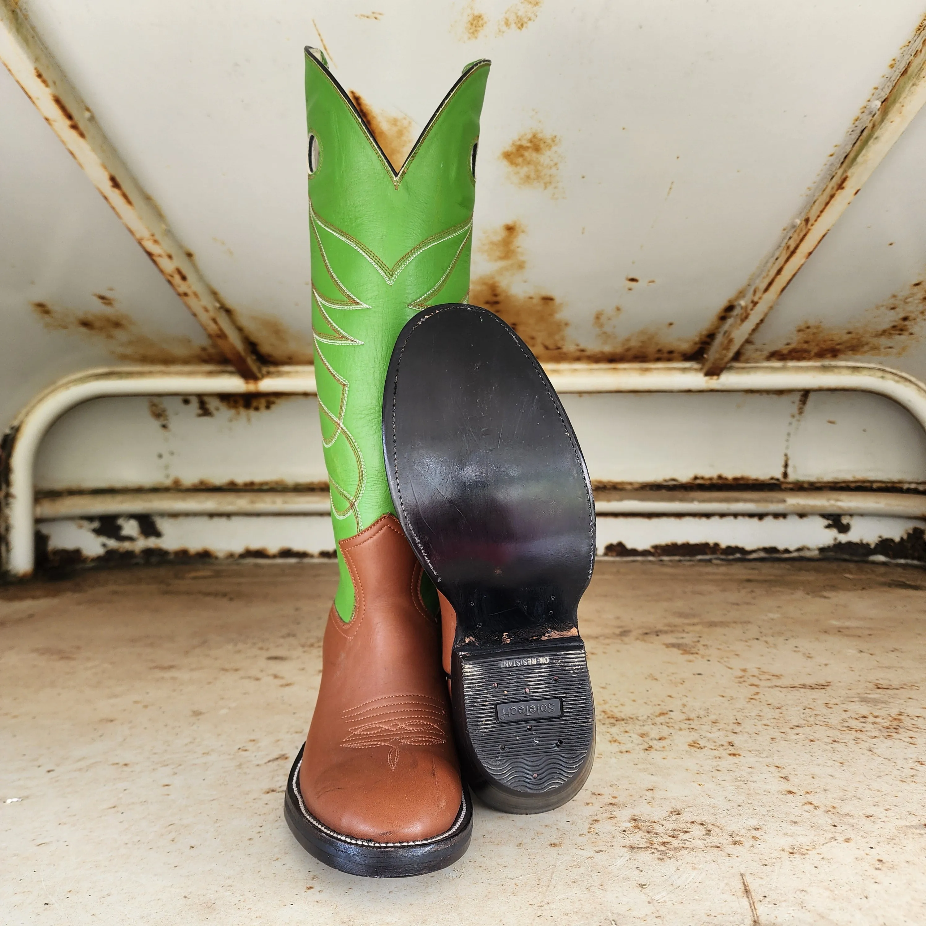 Jose Sanchez Boot Brown W/Green