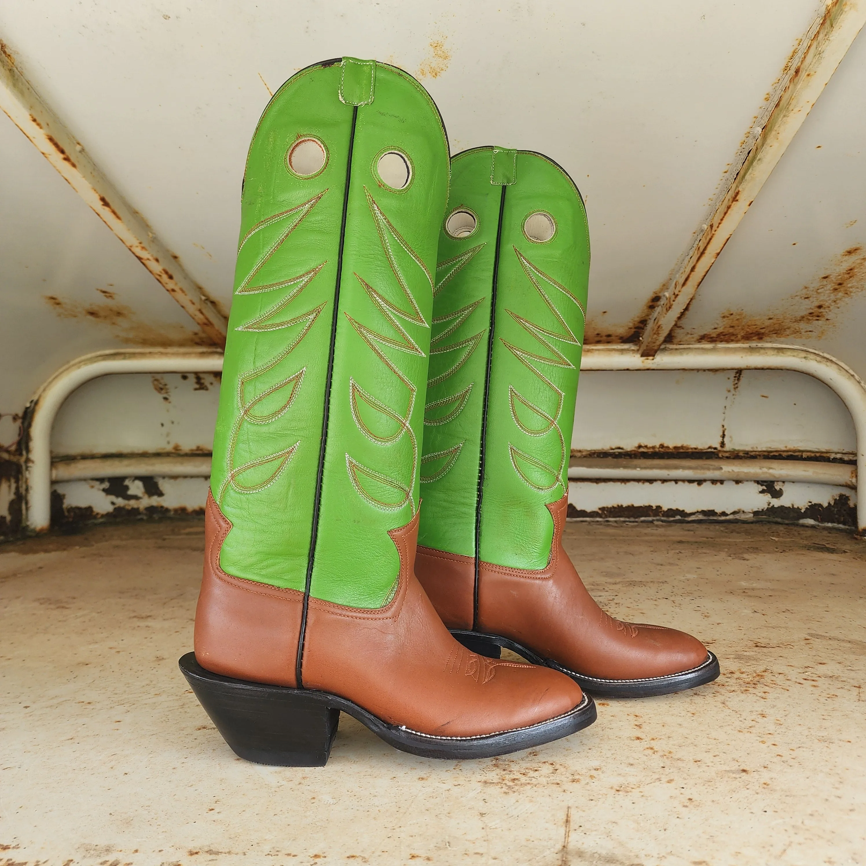 Jose Sanchez Boot Brown W/Green