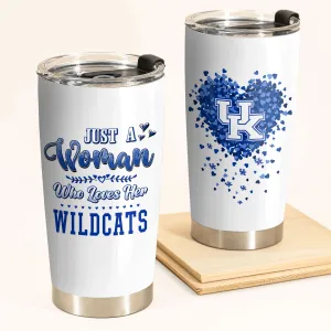 Just A Woman Who Loves Her Kentucky Basketball Tumbler