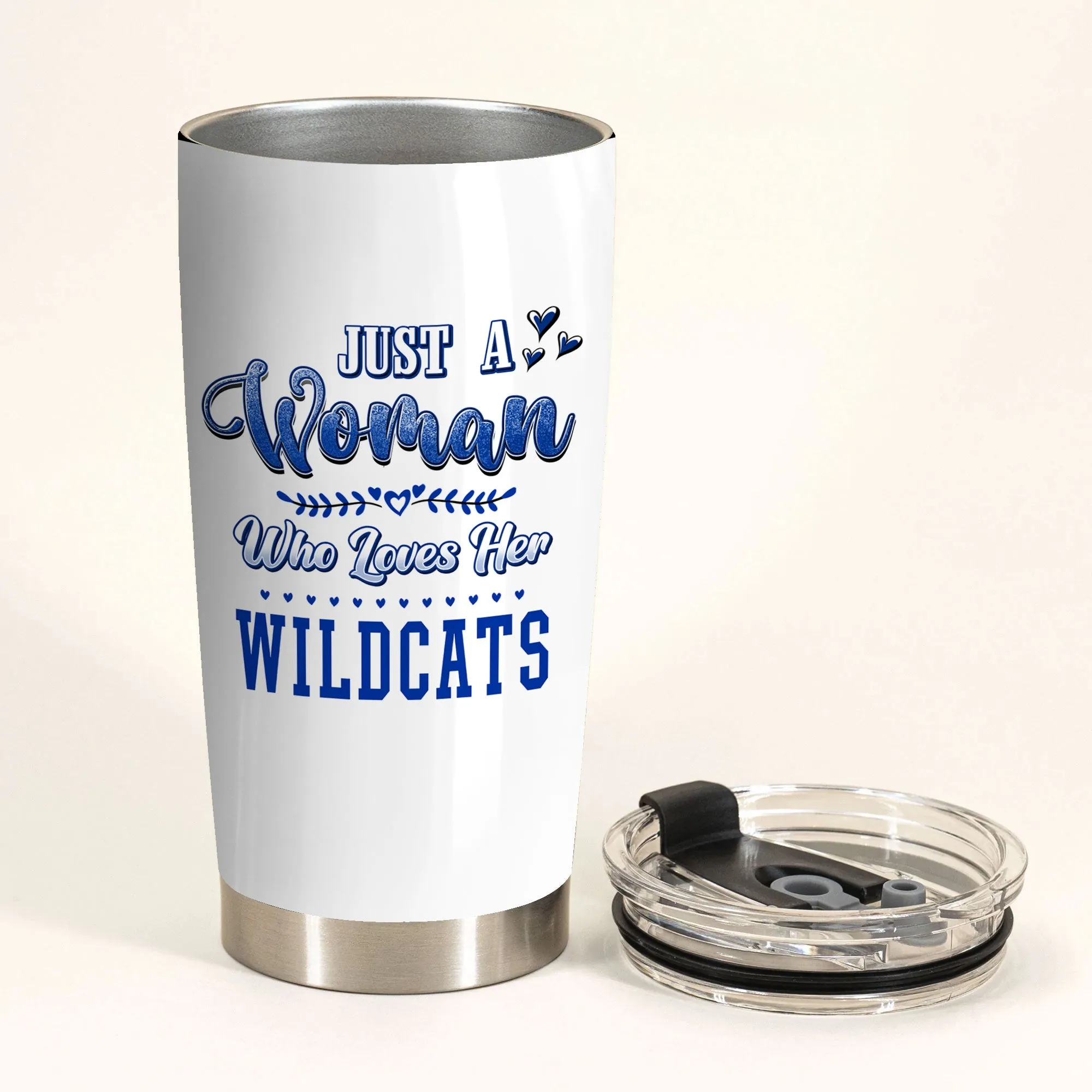 Just A Woman Who Loves Her Kentucky Basketball Tumbler