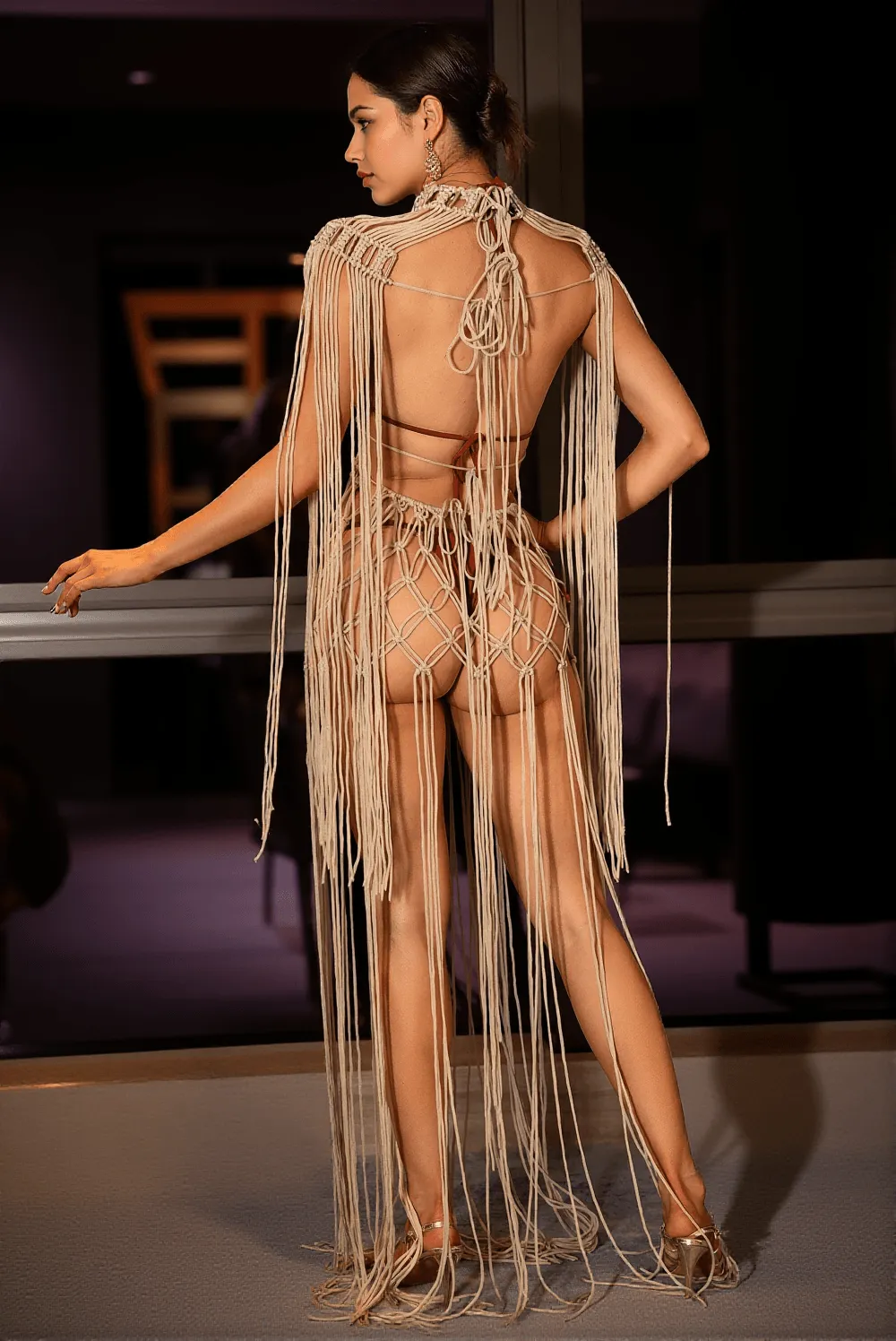 Kalliadi Bohemian Fringe 2 Piece Cover Up Dress