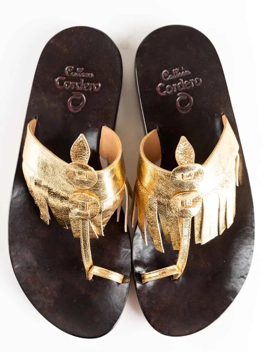 karma sandal - gold