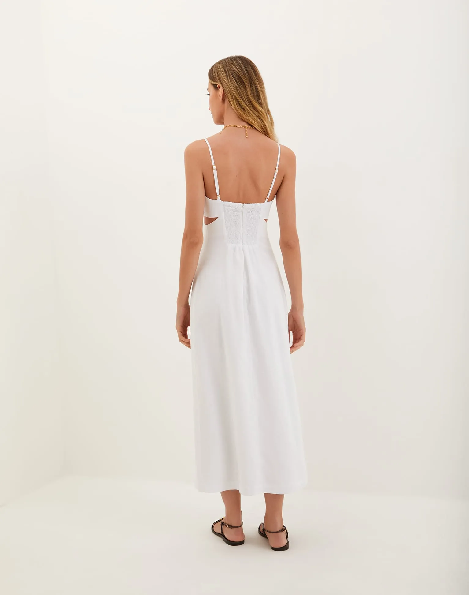 Kylie Midi Dress - Off White