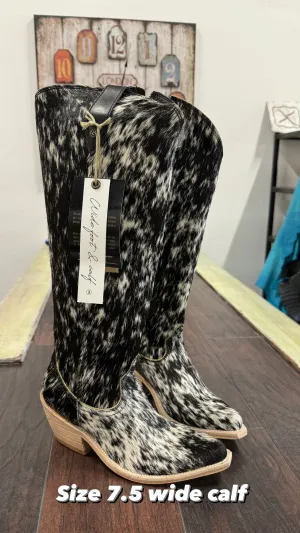 Ladies Cowhide LB Wide Calf Size 7.5