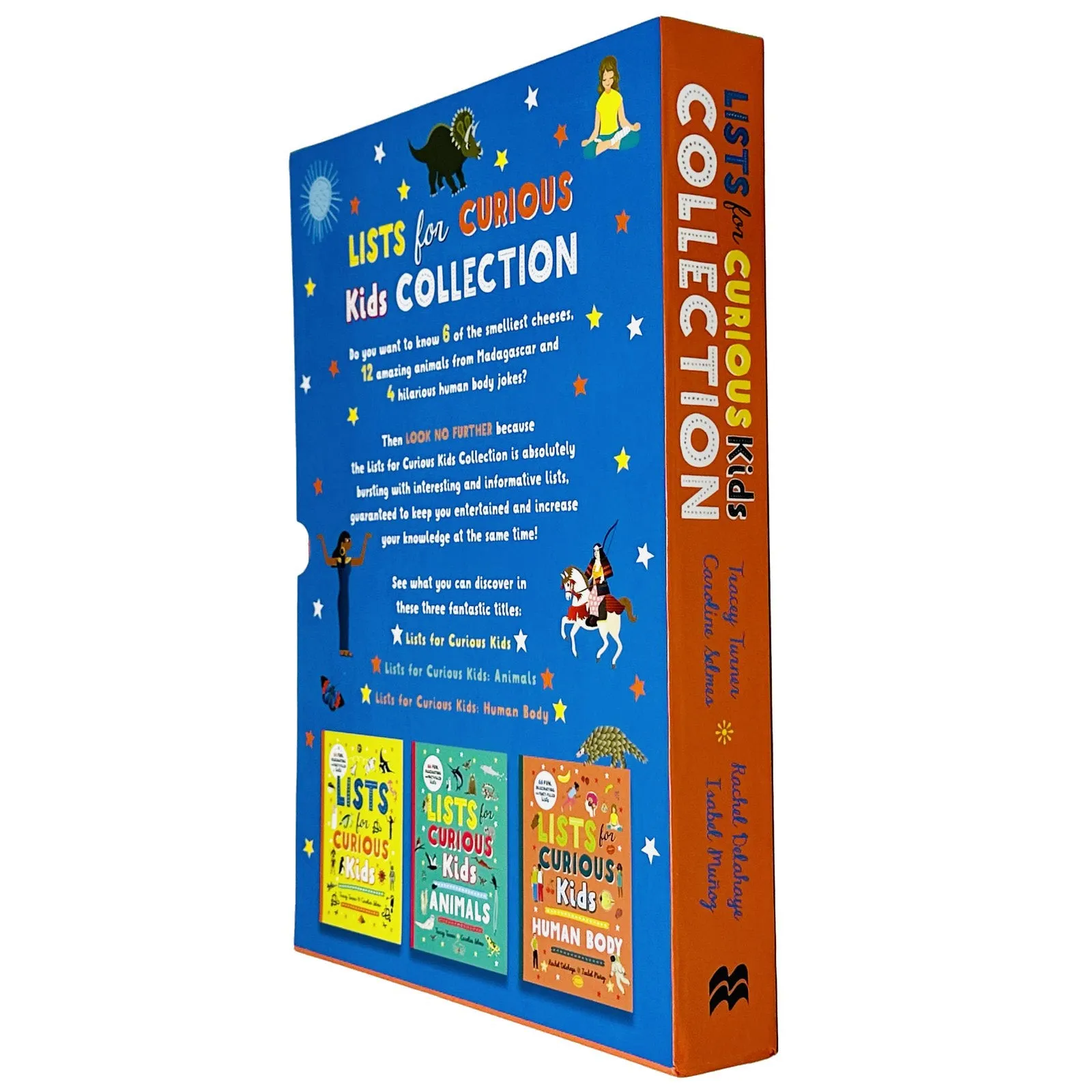 Lists for Curious Kids Collection 3 Books Box Set By Tracey Turner, Rachel Delahaye (Lists for Curious Kids, Human Body & Animals)