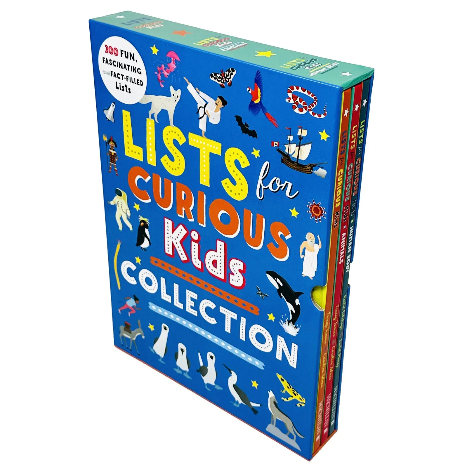 Lists for Curious Kids Collection 3 Books Box Set By Tracey Turner, Rachel Delahaye (Lists for Curious Kids, Human Body & Animals)