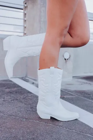 Lockhart Cowgirl Boots - White