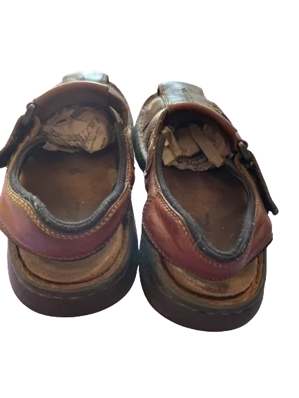 Look Brown Leather Sandals