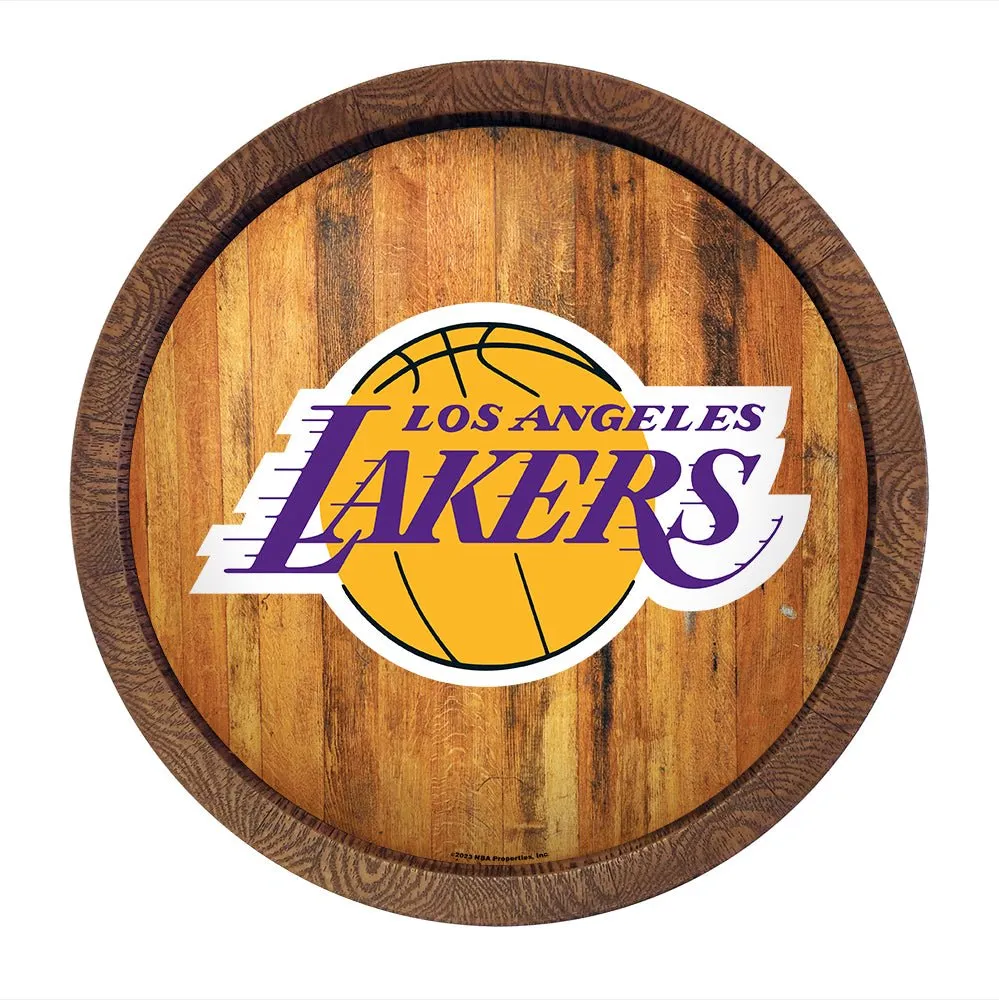 Los Angeles Lakers: "Faux" Barrel Top Sign