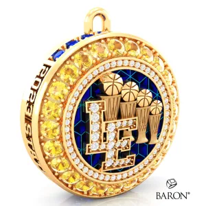 Lutheran East High School Boys Basketball 2023 Championship Ring Top Pendant - Design 2.11