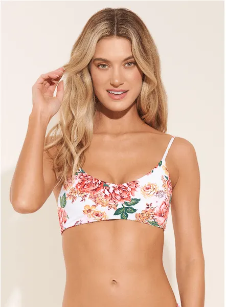 Maaji Carnation Lanai Sporty Bralette Bikini Top