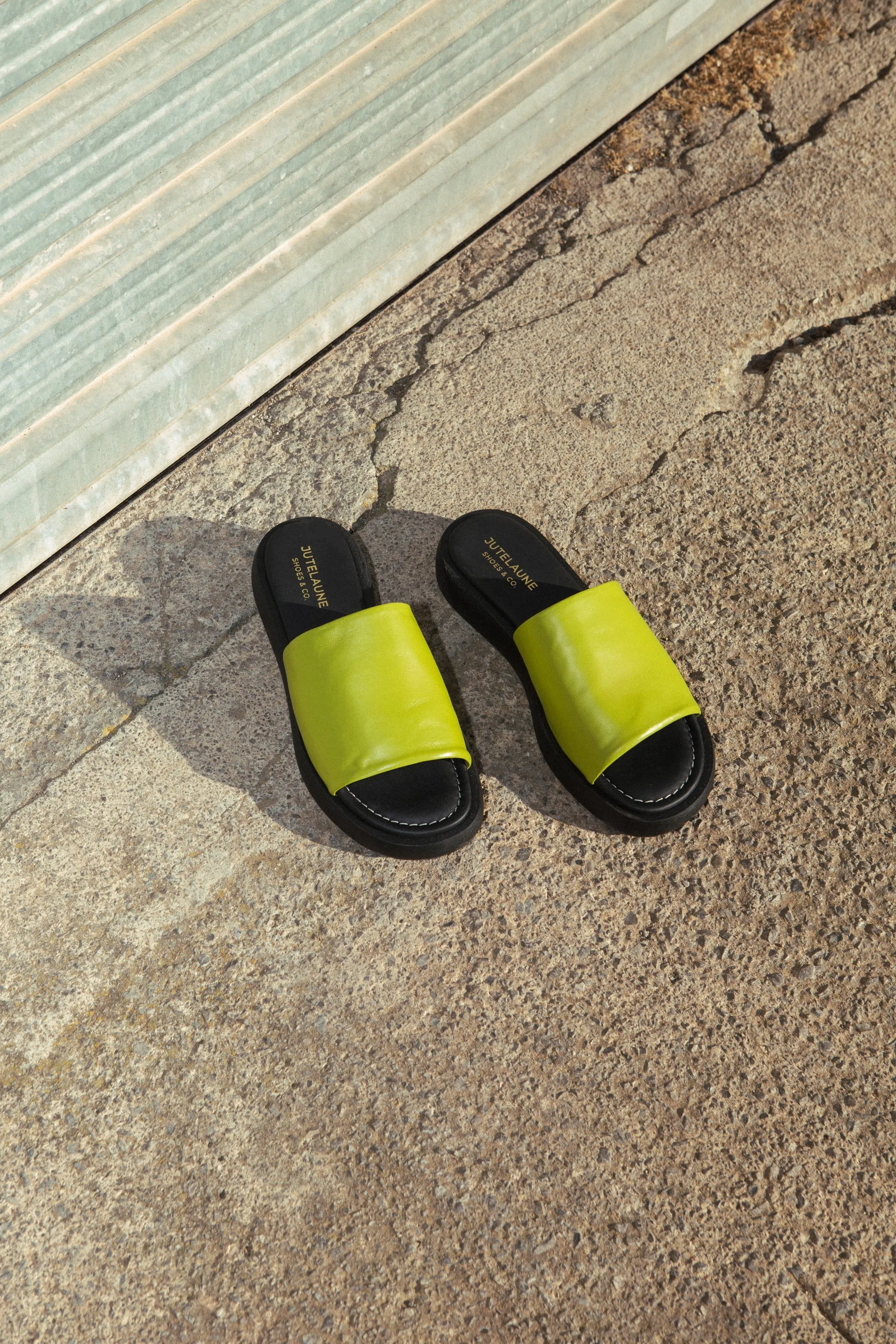 Madison Sandals Electric Green