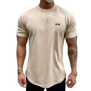 Men Bodybuilding Fitness Cotton  short sleeve t-shirt